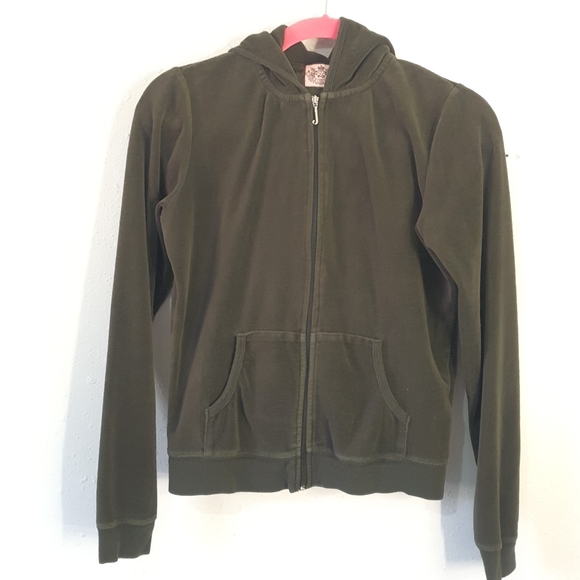 Vintage Juicy Couture Olive Green Velour Tracksuit - Picture 3 of 10